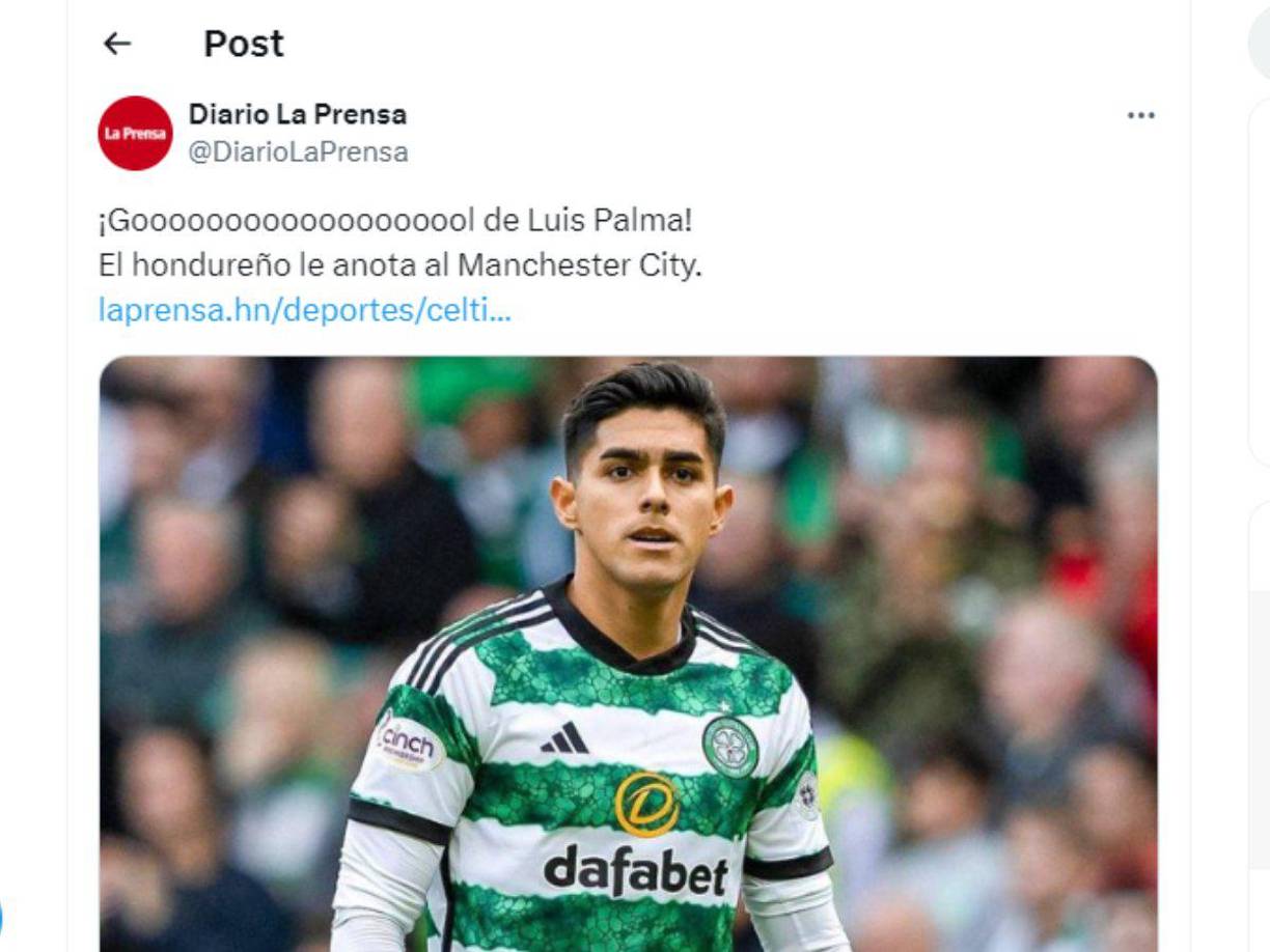 En Diario LA PRENSA nos emocionamos por el gol de Luis Palma al Manchester City. 
