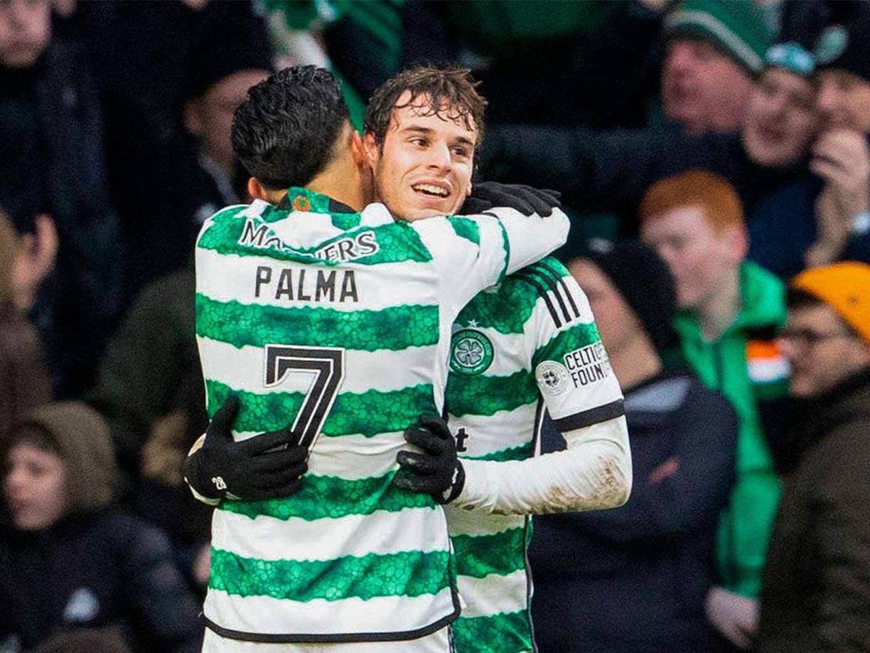 Celtic venció 2-1 al Rangers y el primer gol de los Hoops comenzó con un tiro de esquina de Palma.