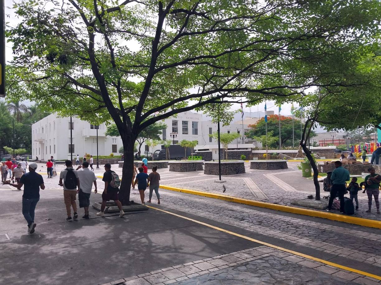 De forma parelela, un grupo de vendedores comenzaron una protesta pidiendo que les dejaran seguir vendiendo en el parque.