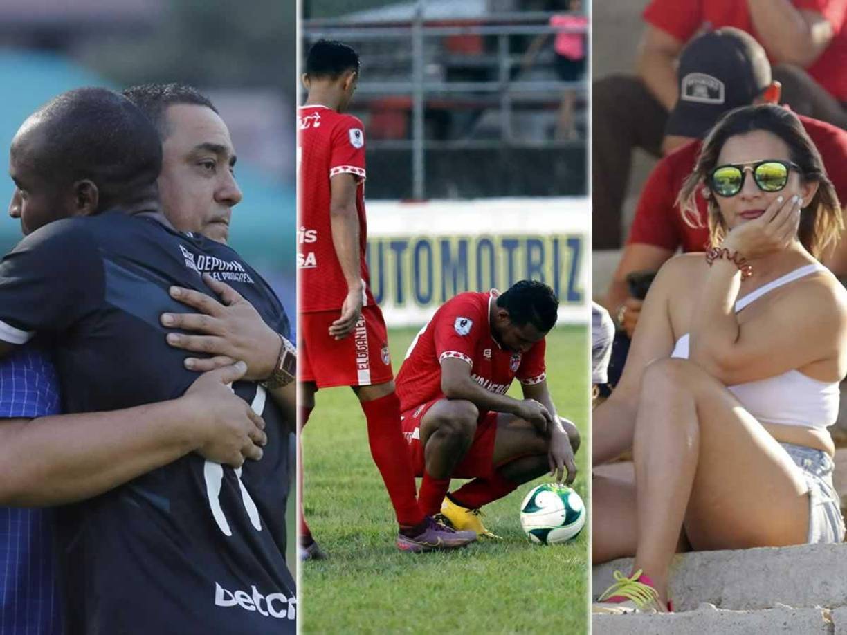 Las imágenes del partido de ida por el no descenso que ganó el Honduras Progreso por 1-2 contra la Real Sociedad en el estadio Francisco Martínez Durón de Tocoa.