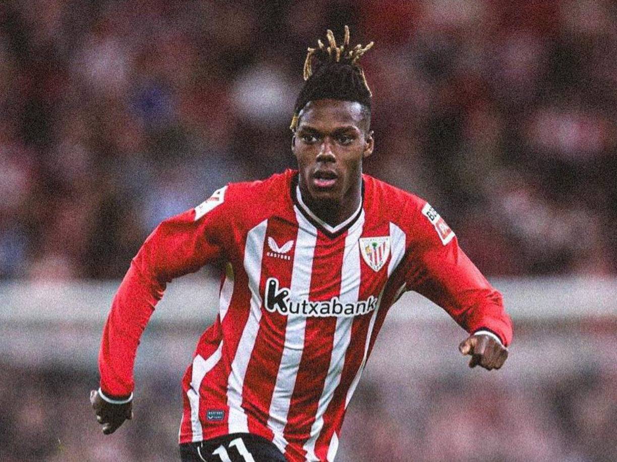 Nico Williams mantiene en vilo a sus seguidores por su futuro. Un sector de la prensa deportiva señala que seguirá en el Athletic Club y otro que se quiere ir al FC Barcelona.