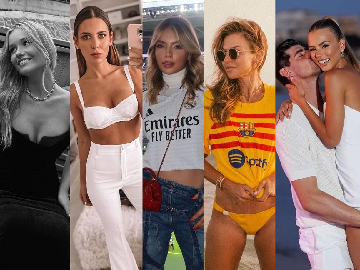 Ellas son las novias o esposas de los jugadores del Real Madrid y Barcelona que se enfrentan en el Clásico español en el Santiago Bernabéu.