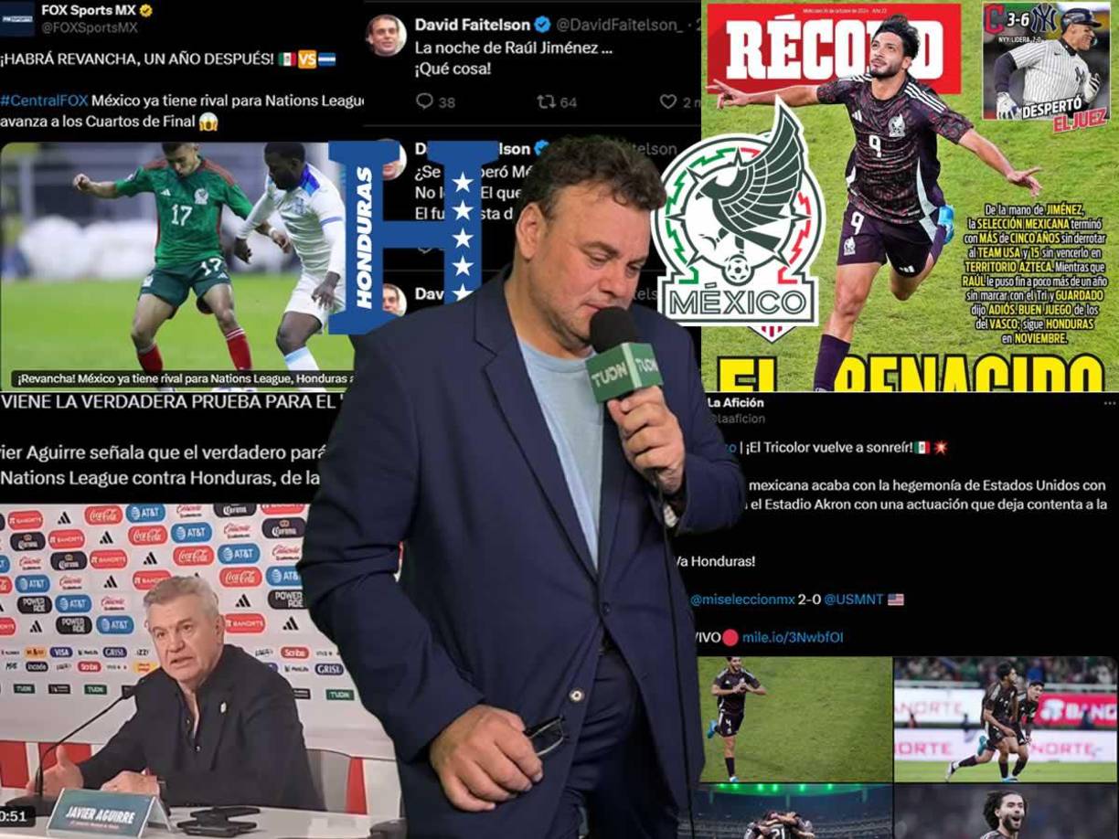 La prensa mexicana alaba a la Selección de México tras ganar a Estados Unidos y ya hablan del duelo contra Honduras en cuartos de final de la Nations League de Concacaf. David Faitelson dio su opinión sobre la Bicolor y Javier Aguirre ya piensa en ese partido.