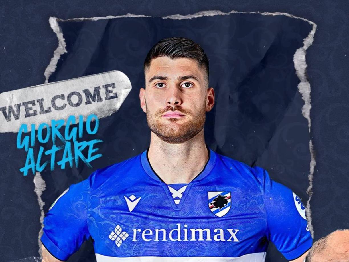 El central italiano Giorgio Altare es nuevo jugador de la Sampdoria, llega procedente del Venezia. 
