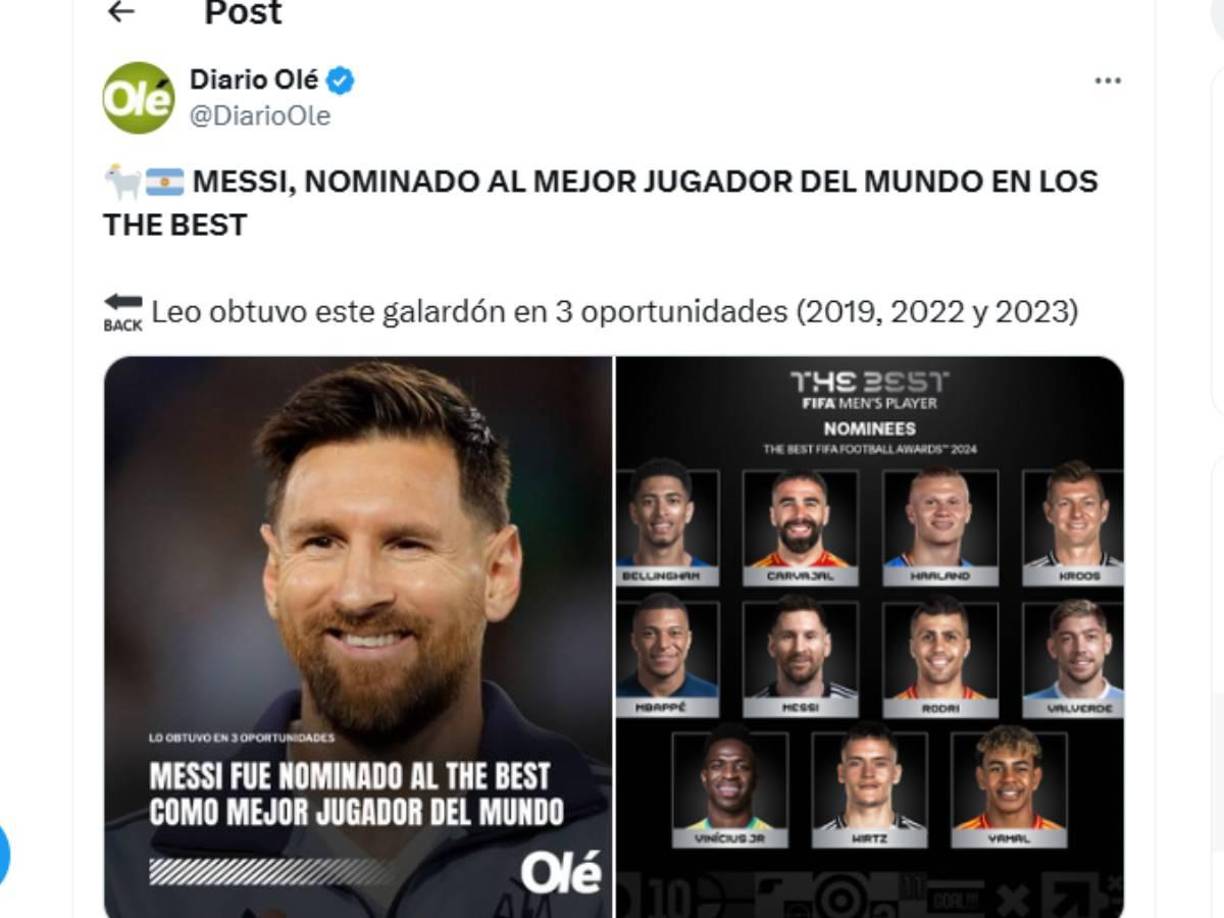 Diario Olé de Argentina. 