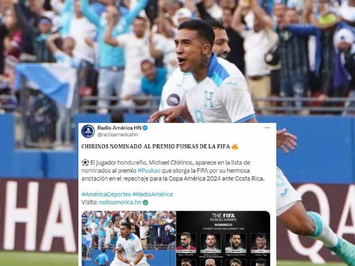 Chirinos se destacó con su golazo ante Costa Rica, pero Honduras no pudo clasificar a la Copa América 2024.
