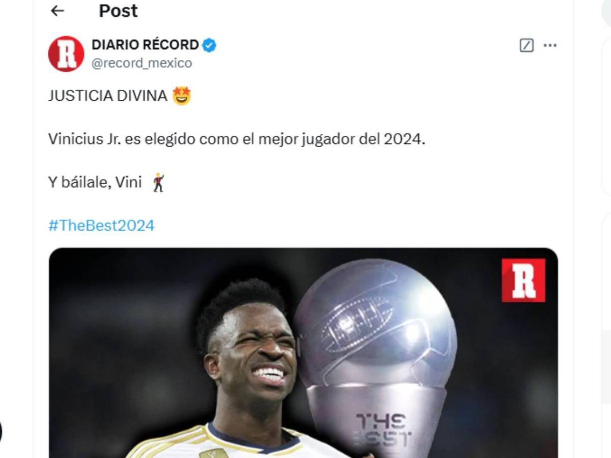 “Justicia divina”, señalaron en El Récord de México. 