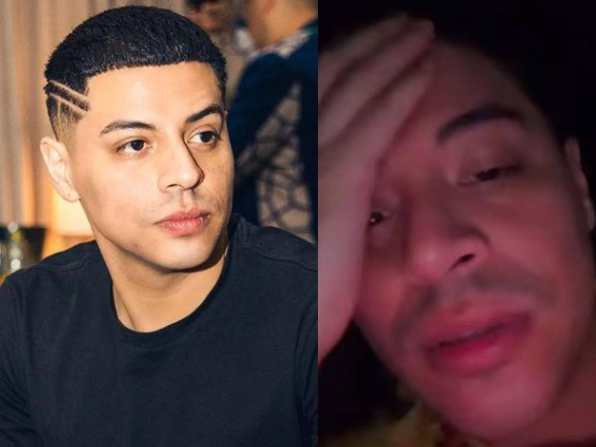 El cantante se mostró muy afectado tras el robo de sus cadenas y relojes en la casa en la que actualmente se hospeda.