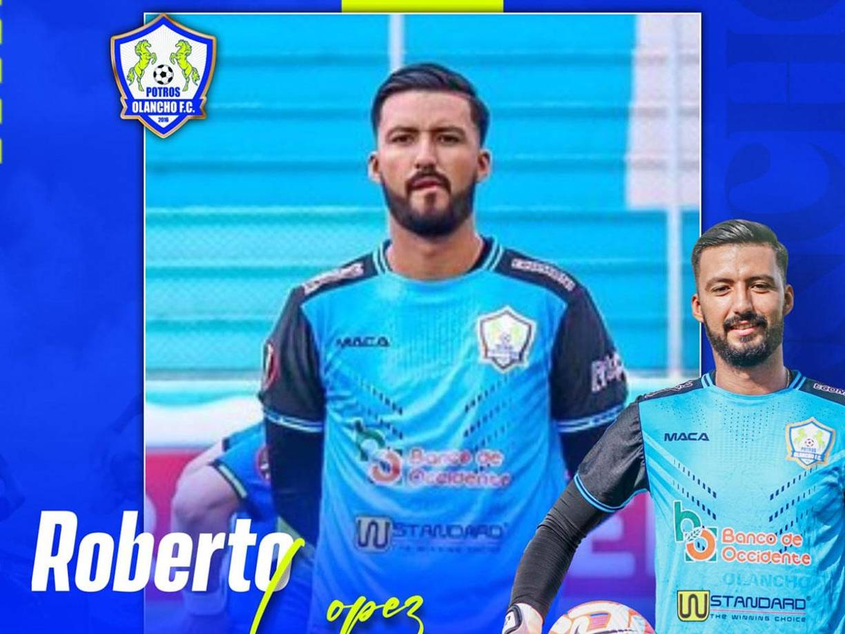 Los Potros del Olancho FC anunciaron que Roberto López sigue como portero del equipo.