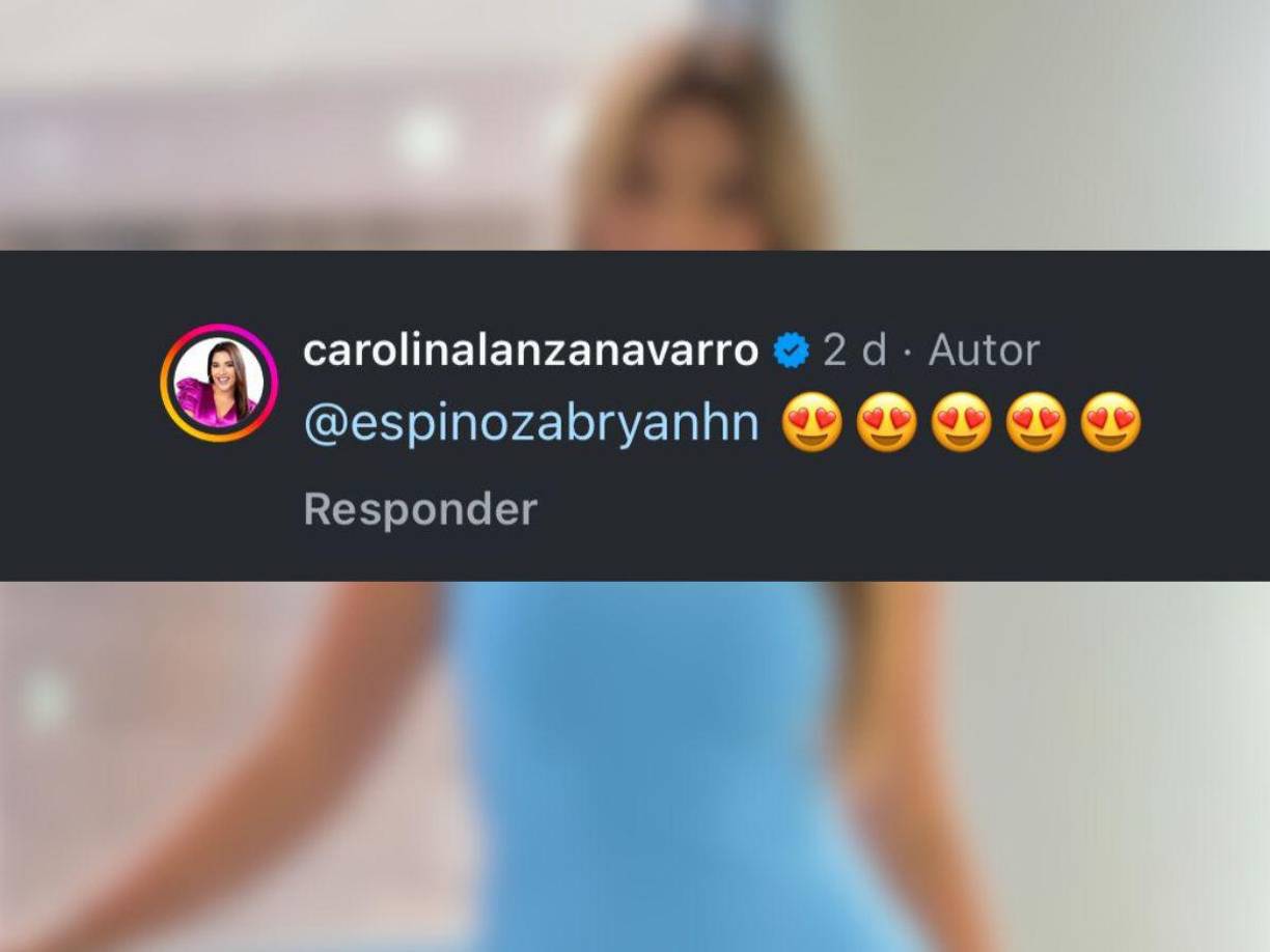 A lo que Carolina Lanza respondió con muchos emojis. 