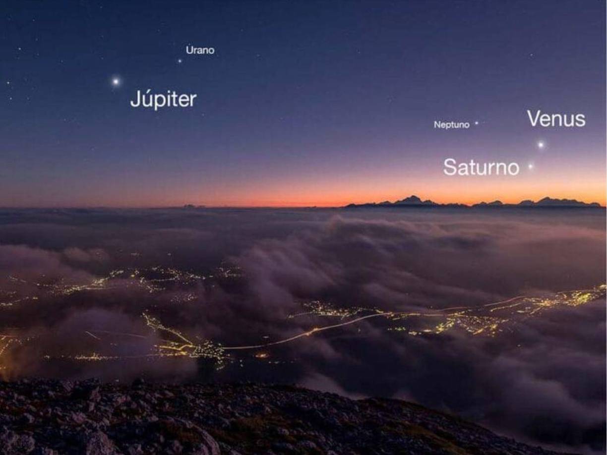 El cielo nocturno en Honduras nos sorprenderá con un espectáculo astronómico único: la alineación de seis planetas, un fenómeno excepcional que no se verá en mucho tiempo.