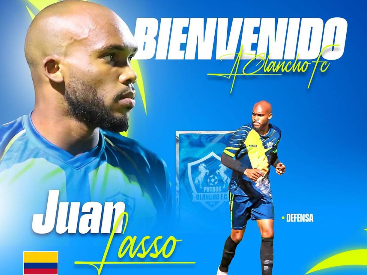 Juan Diego Lasso - El defensa colombiano regresa al Olancho FC tras haber jugado en El Salvador con el Municipal Limeño y en el Génesis de Comayagua.