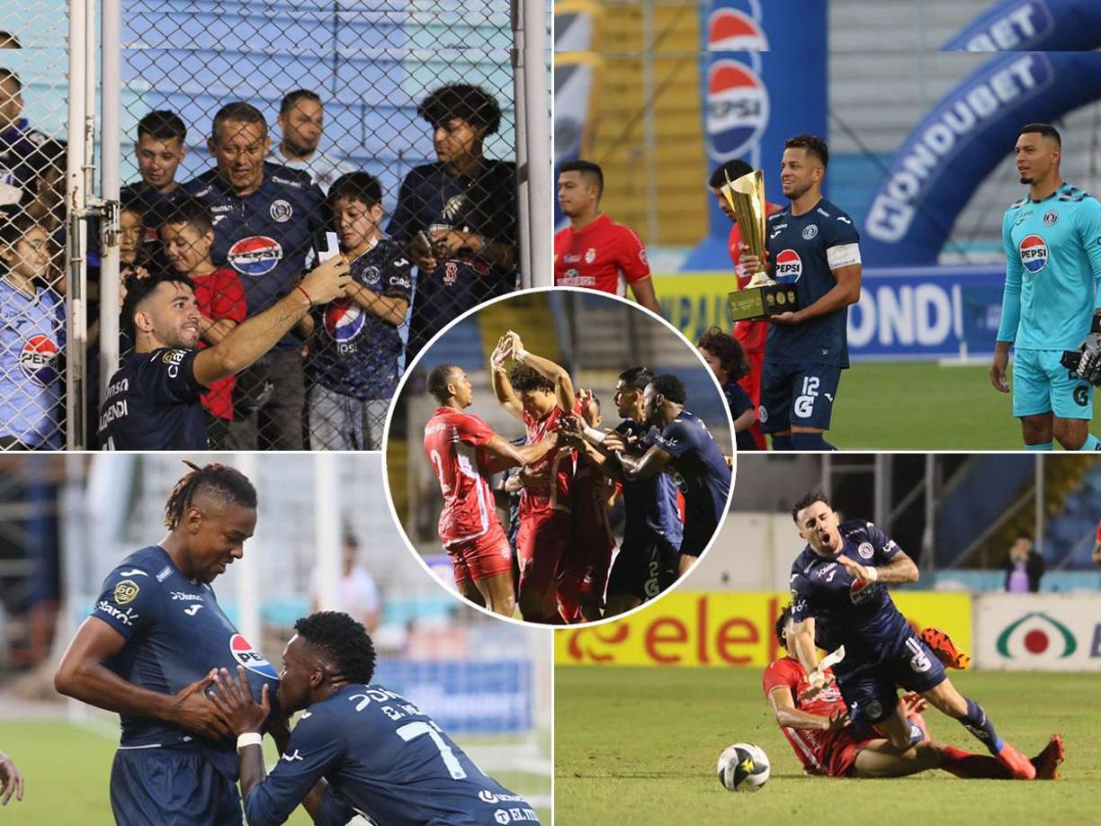 Las imágenes que nos dejó la victoria del Motagua (3-0) sobre la Real Sociedad en la primera jornada del Torneo Clausura 2025. ¡El campeón celebró a lo grande!