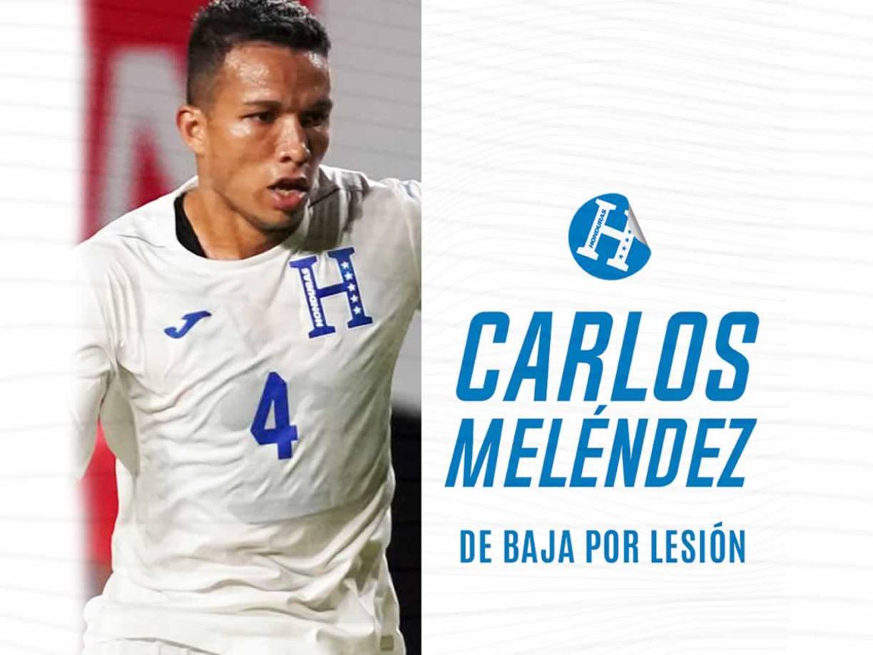 LESIONADOS: Carlos Meléndez no fue convocado por una grave lesión que sufrió en partido del Motagua.
