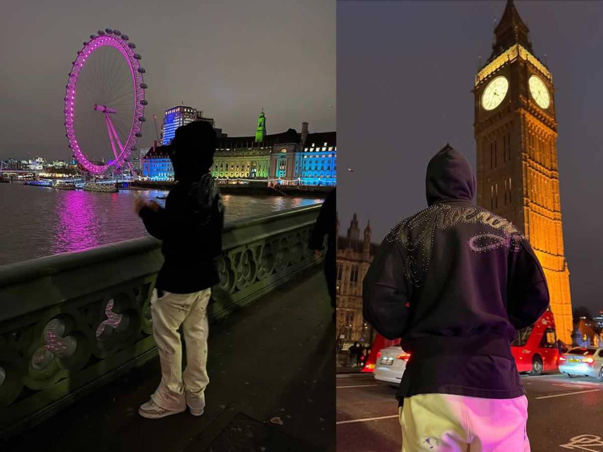Enzo Fernández aprovechó un tiempo libre para pasear por la ciudad. Publicó una foto con el emblemático ojo de Londres de fondo, pero otra mujer sin mostrarlo a él, y hizo lo mismo en sus redes y levantó los rumores.