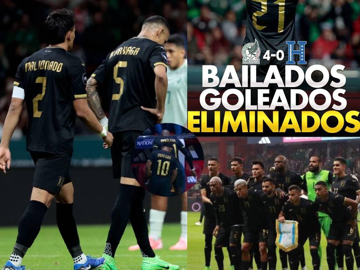La Selección de Honduras sufrió una terrible goleada este martes ante México y los medios catrachos no perdonan. 