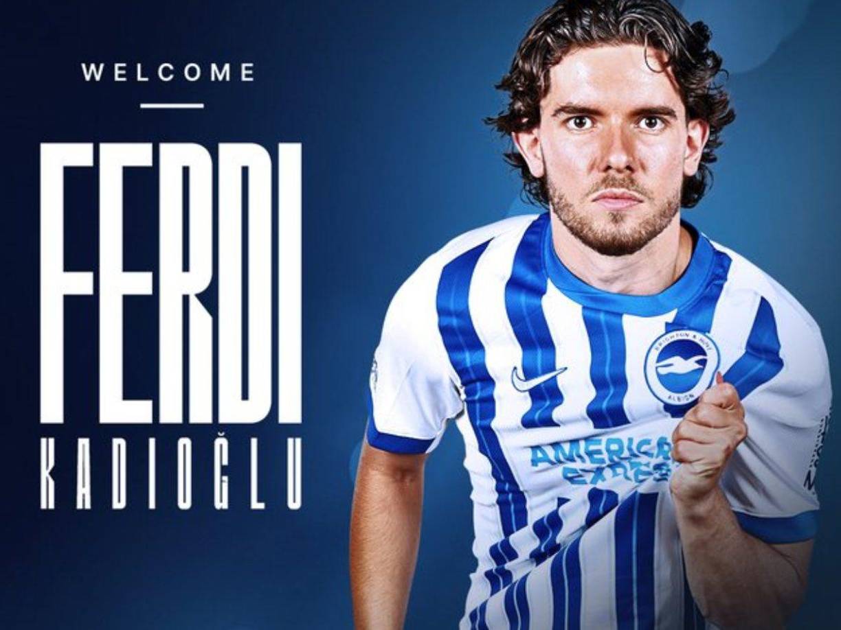 El Brighton de Inglaterra ha fichado al lateral izquierdo turco Ferdi Kadioglu por 30.000.000 € + 5M€ bonus + 10% futura venta. Firma hasta junio de 2028.