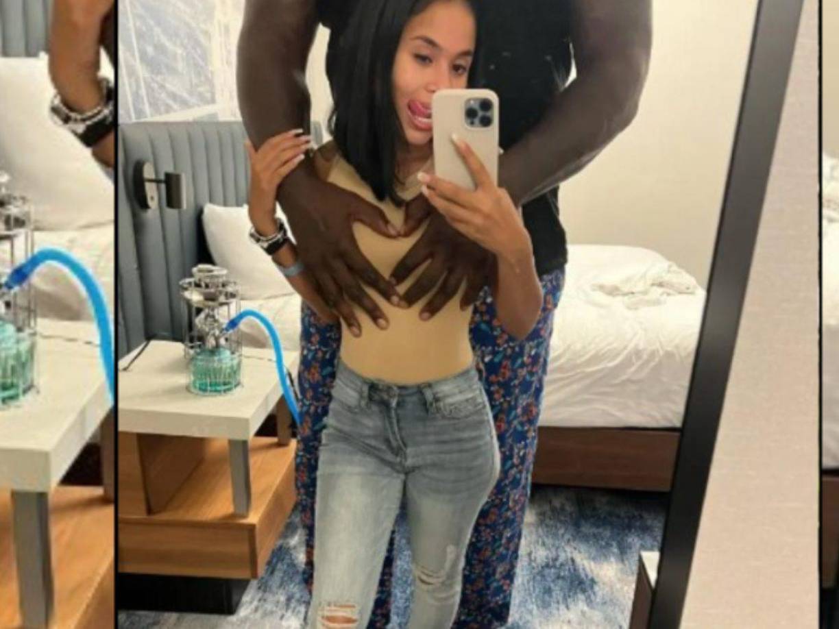 Esta es la imagen donde la joven se toma una foto en un espejo y aparece un hombre de ella. Como la figura era mucho más alta que la chica, solo se podía ver parte de la silueta del hombre en cuestión. 