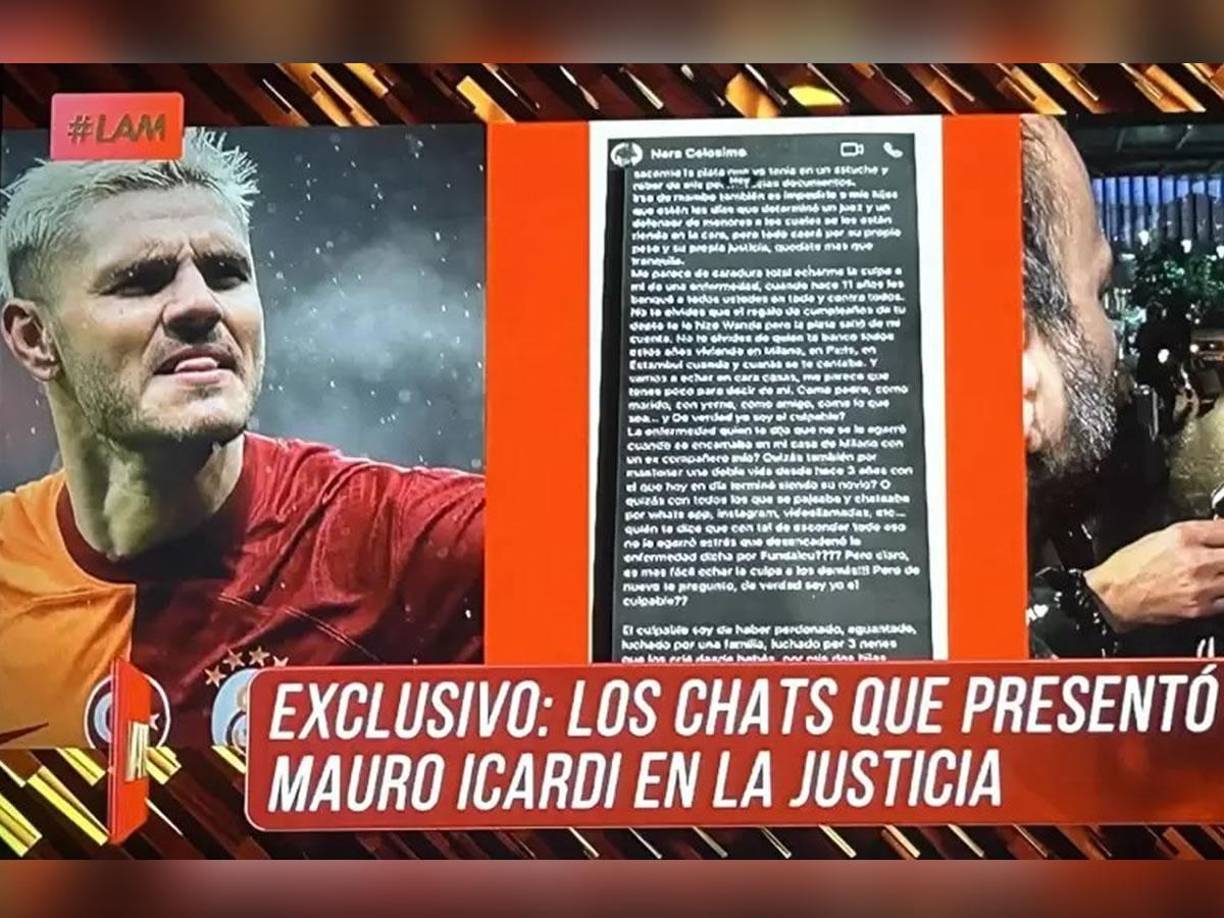 Mauro Icardi no está dispuesto a quedar como el villano de la historia y por eso filtró los chats con su exsuegra que presentó como prueba a la Justicia en medio de su polémica ruptura amorosa con Wanda Nara.