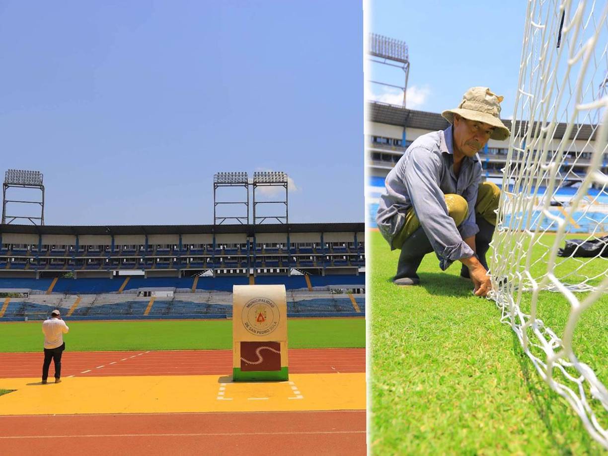 Hoy iniciaron los preparativos para el partido de cuartos de final de la Liga de Campeones de la Concacaf que jugará el Motagua contra el Tigres de México en el estadio Olímpico Metropolitano de San Pedro Sula.