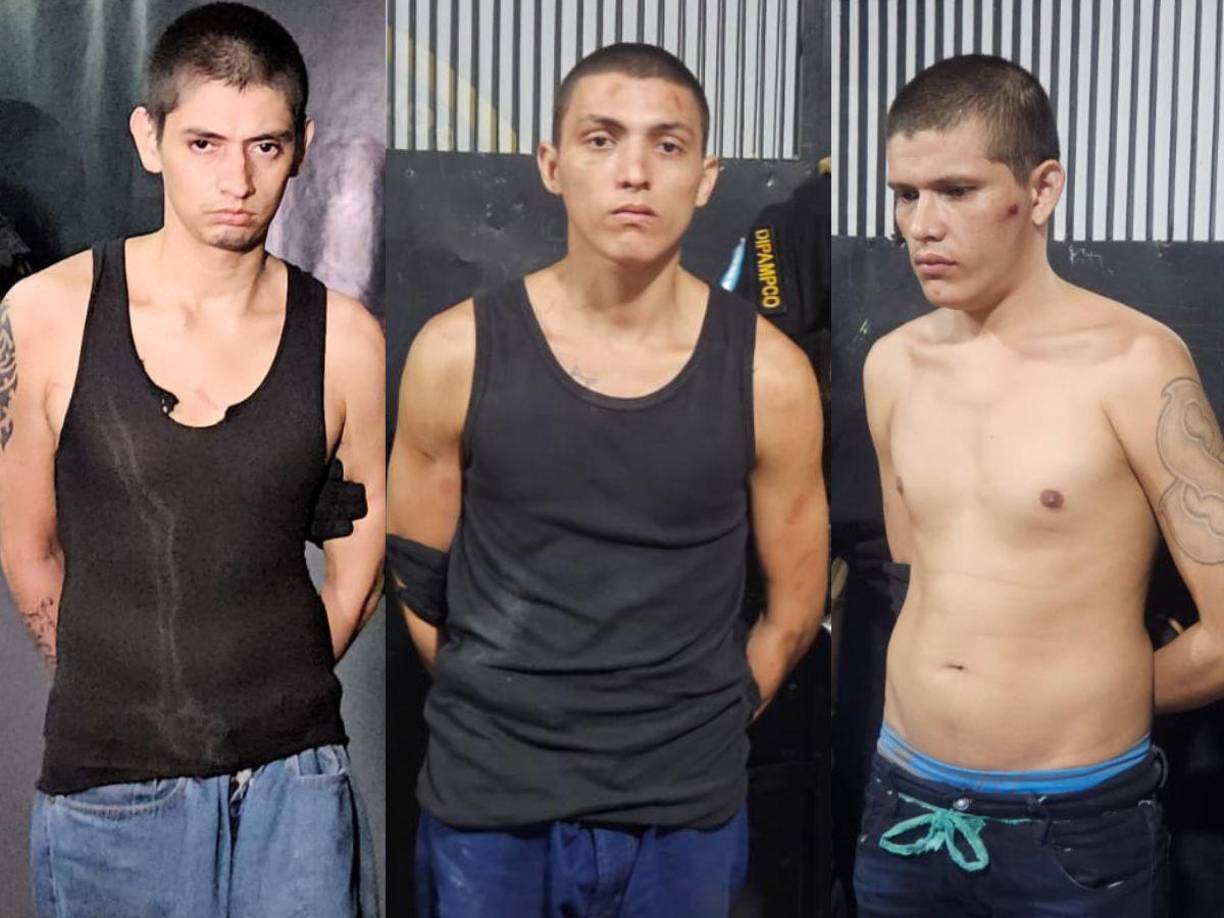 Agentes de la Dirección Policial Anti Maras y Pandillas Contra el Crimen Organizado (Dipampco), capturaron a cuatro supuestos miembros de la pandilla 18, entre ellos un menor de edad.