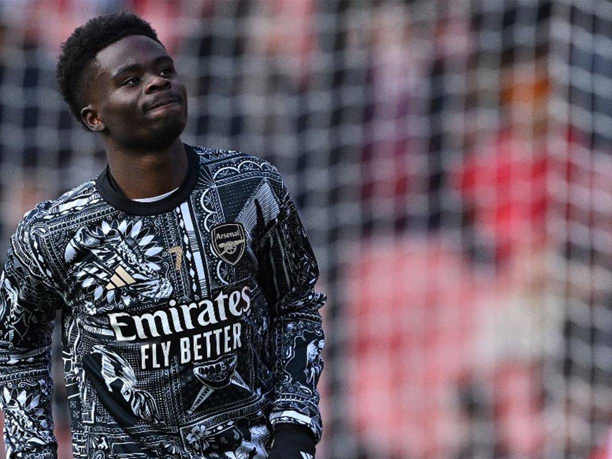 11 Bukayo Saka: Delantero inglés del Arsenal.