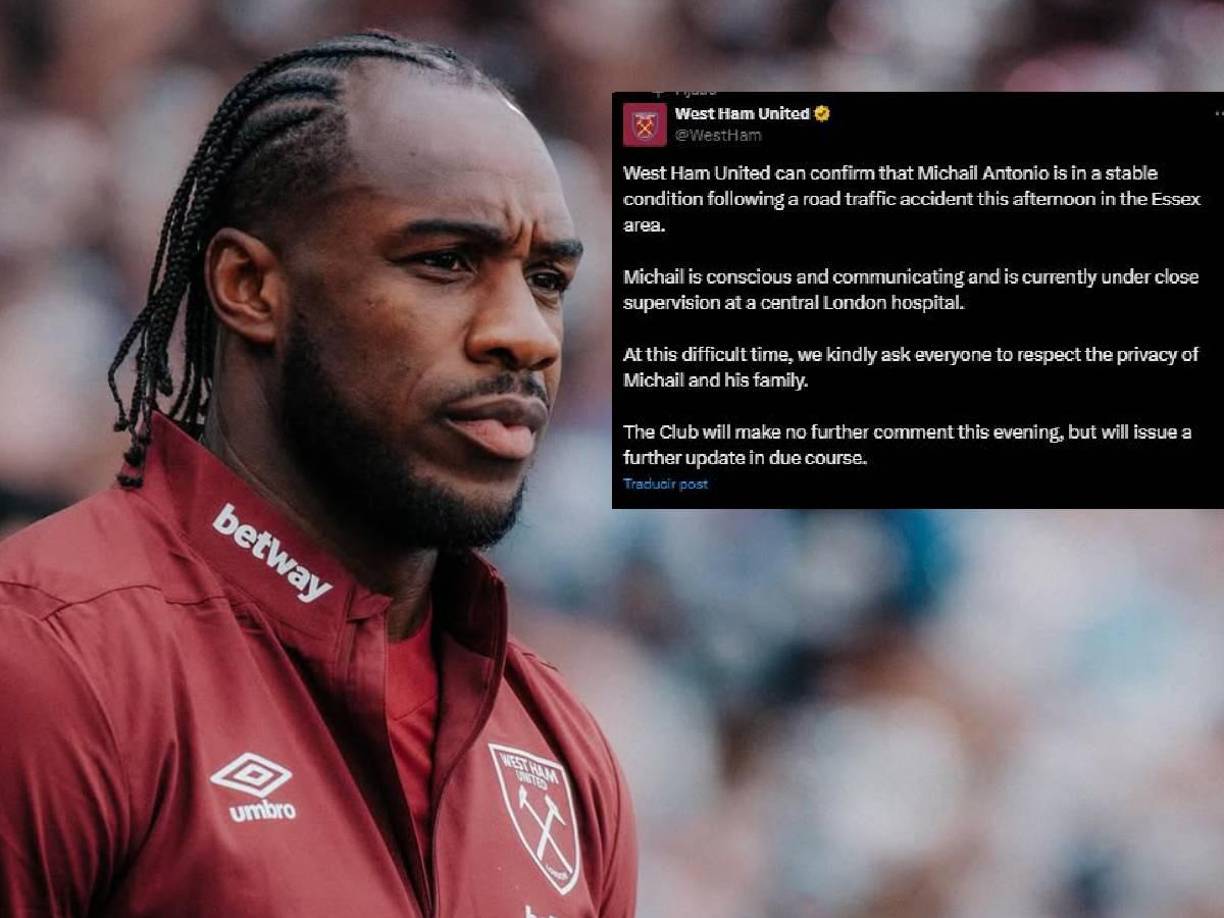 “Michail está consciente y se comunica y actualmente se encuentra bajo estrecha supervisión en un hospital del centro de Londres”, dijo el West Ham.