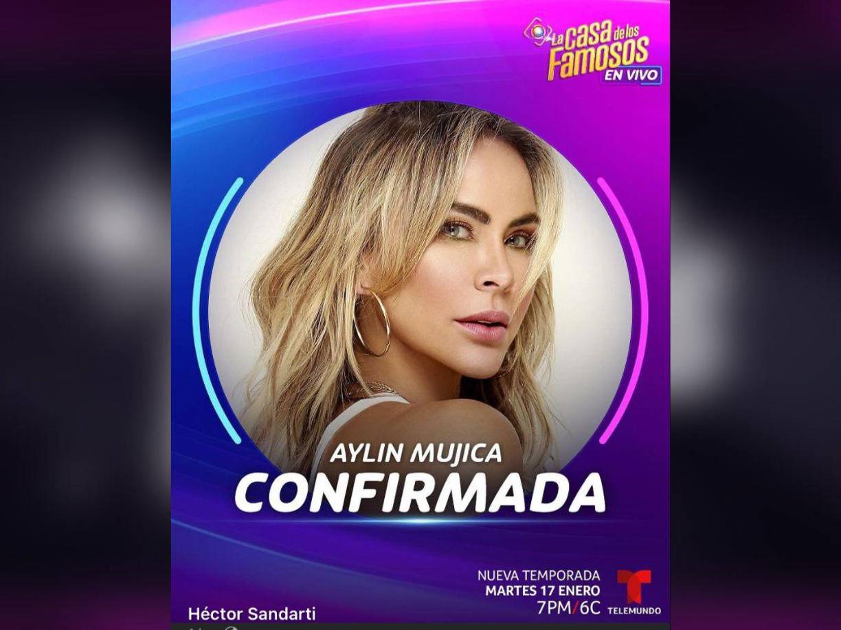 Aylin Mujica, la tradicional villana de telenovelas. 