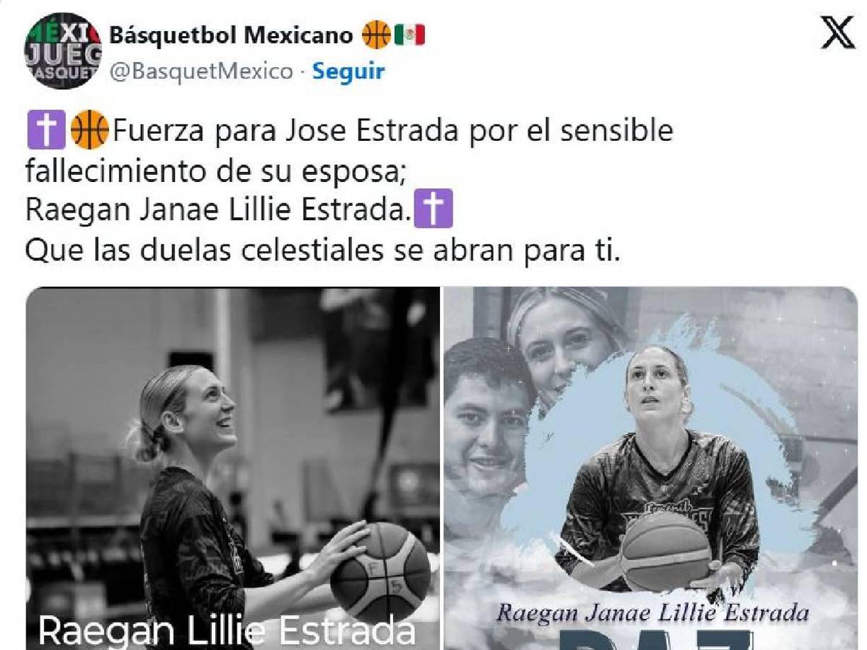 Otros de los mensajes tras el fallecimiento de la joven jugadora.
