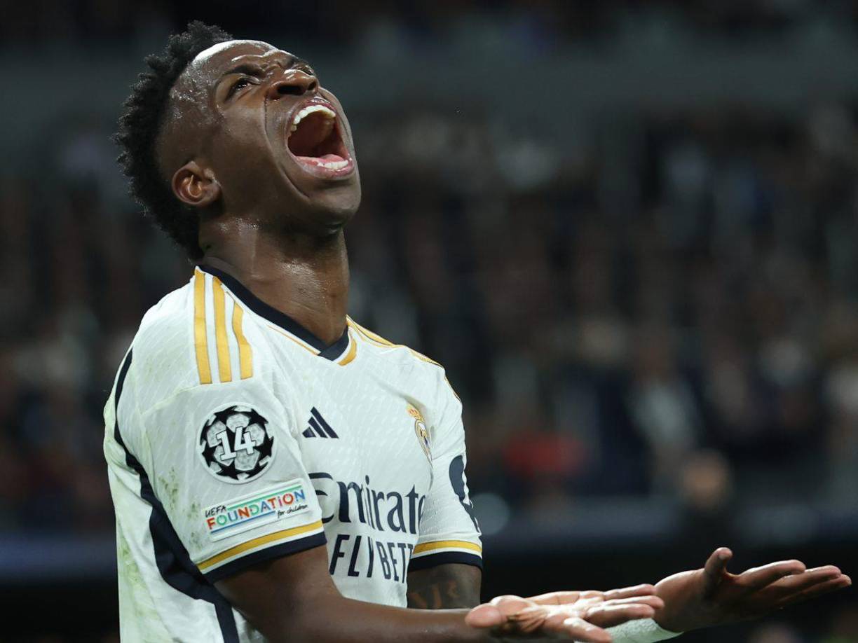 Vinicius se vio enfadado en varias ocasiones ya que no tuvo el mejor de los juegos.