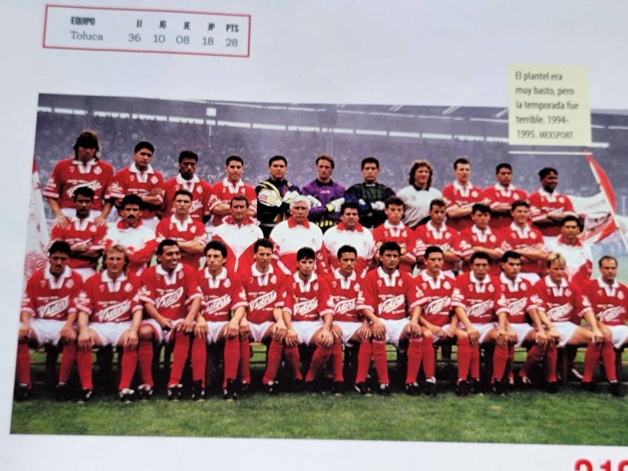 Carlos Pavón jugó con el Toluca en la temporada 1994.