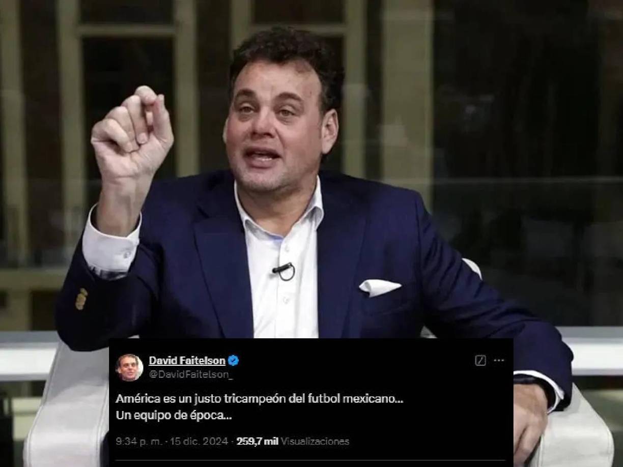 Y agregaba: “América es un justo tricampeón del futbol mexicano...Un equipo de época...”