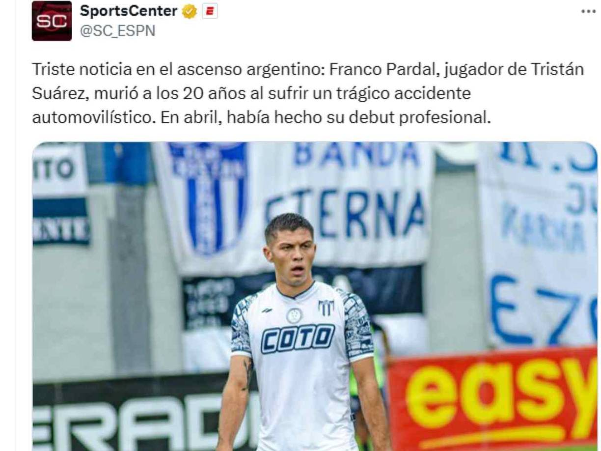 El fútbol argentino vive horas de absoluto dolor .