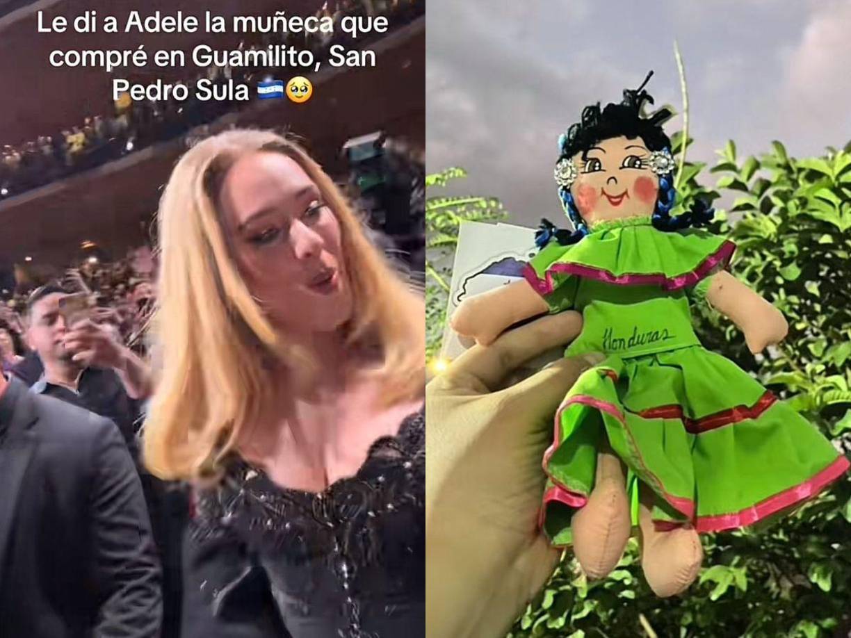 La famosa cantante británica se mostró sorprendida por el obsequio del catracho. 