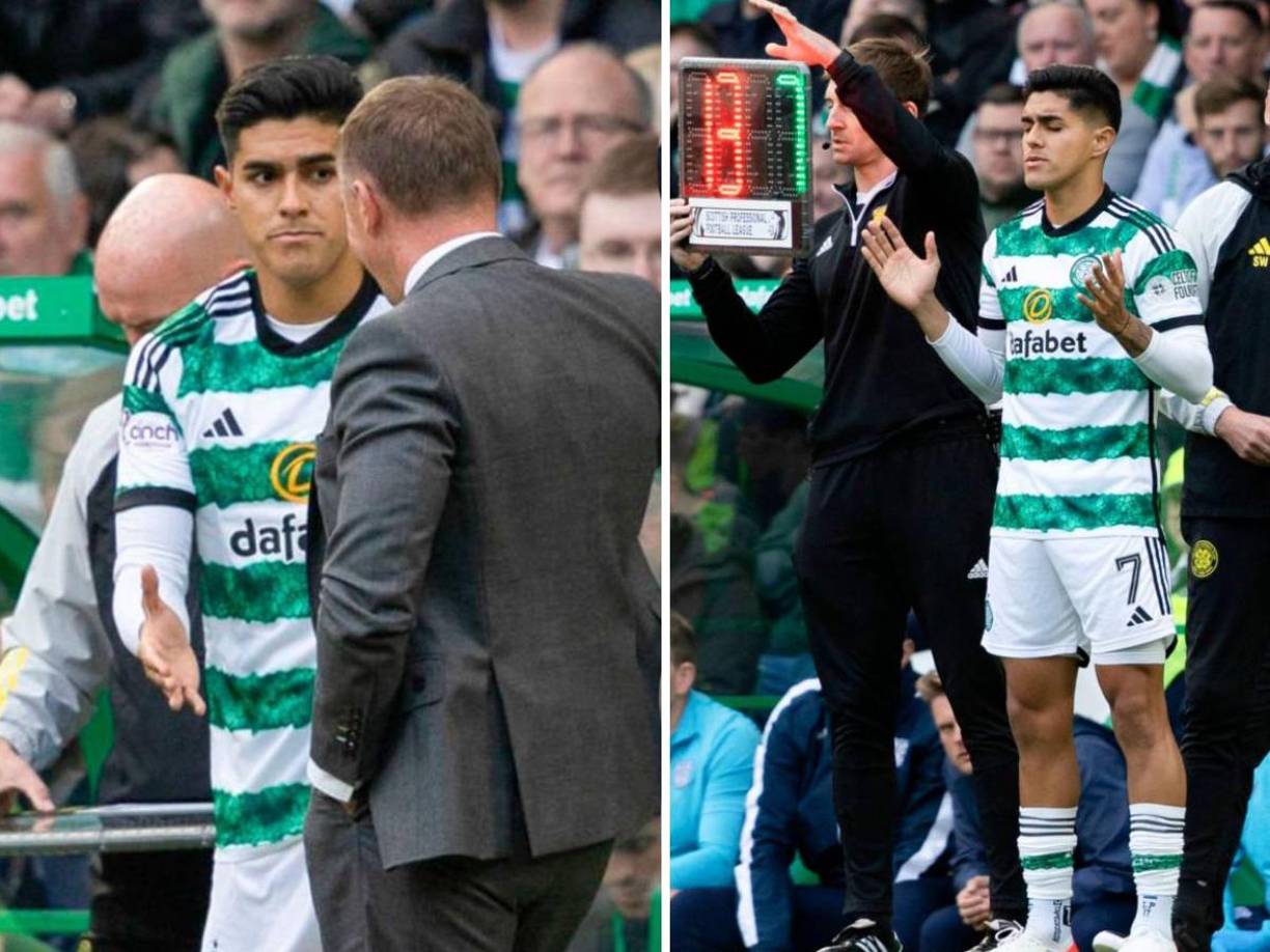 Luis Palma ya disputó sus primeros minutos con el Celtic de Escocia tras ingresar en la segunda parte del duelo ante el Dundee. 