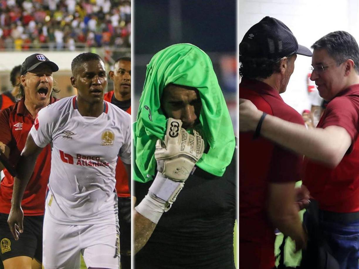 En imágenes el partido de vuelta de la semifinal del Torneo Clausura 2023 entre Olimpia y Marathón que terminó con empate 1-1, resultado que le dio la clasificación al equipo merengue a la final y eliminó al Monstrio Verde.