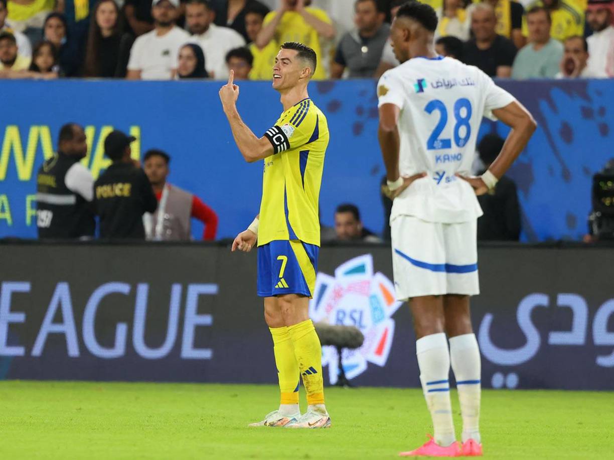 Eso sí, Cristiano Ronaldo no la pasó bien en el clásico ante el Al Hilal, un rival que le ha costado superar.