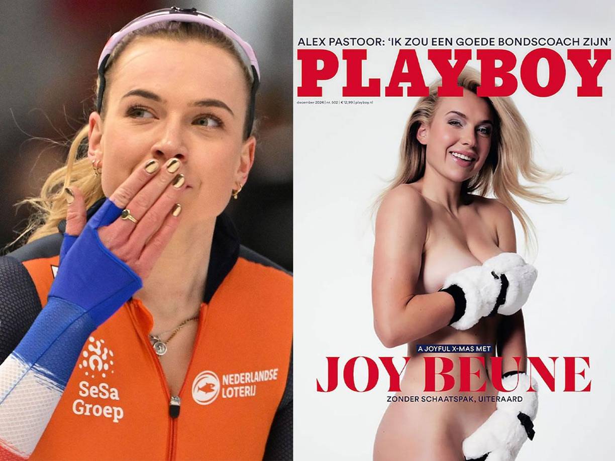 La neerlandesa, campeona mundial de patinaje de velocidad, ha posado por primera vez para Playboy y su portada ha batido récords de ventas en Países Bajos. En las imágenes que se han filtrado en los medios, se la puede ver tapándose sus partes íntimas con un par de guantes y patines con los colores y el logo de la icónica marca. 