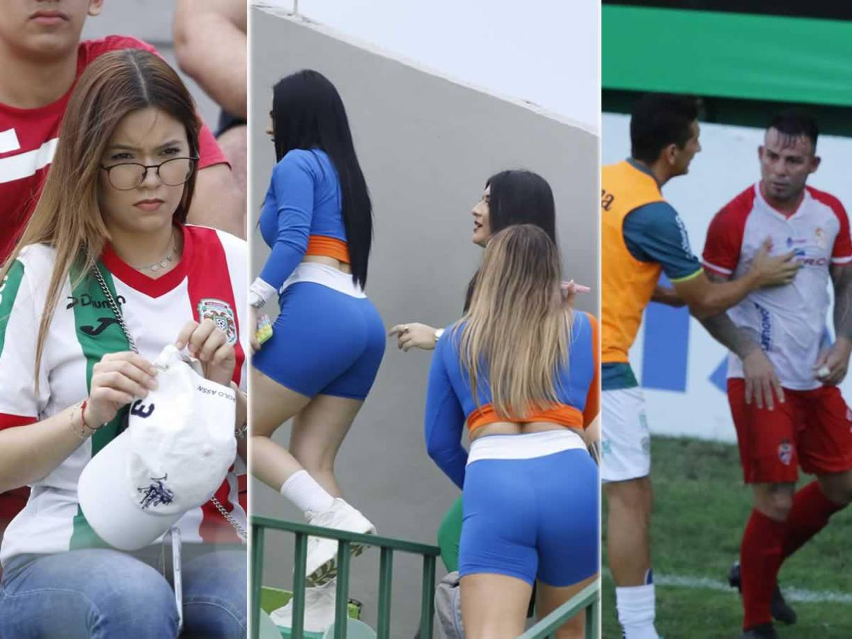 La jornada 15 del Torneo Apertura 2023 se cerró con una remontada del Marathón (2-1) sobre la Real Sociedad en el estadio Yankel Rosenthal, donde bellas chicas adornaron el ambiente del juego.