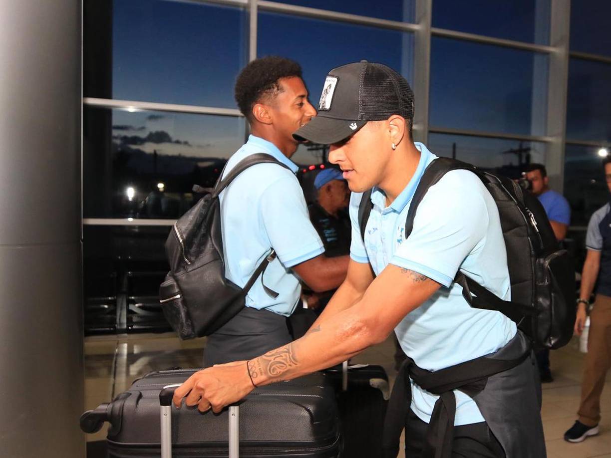 Luis Palma es otro de los futbolistas hondureños que está de regreso. El ahora jugador del Celtic no habló con los medios de comunicación. 