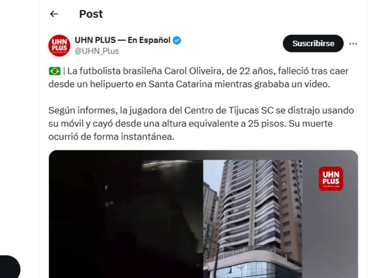 La muerte de la jugadora brasileña le ha dado la vuelta al mundo. 