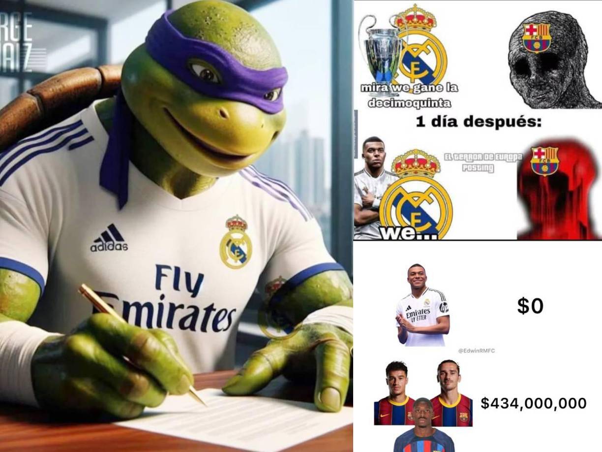 Los memes de Mbappé causan diversión y al Barcelona muchas burlas, pero sin olvidar a Cristiano Ronaldo.