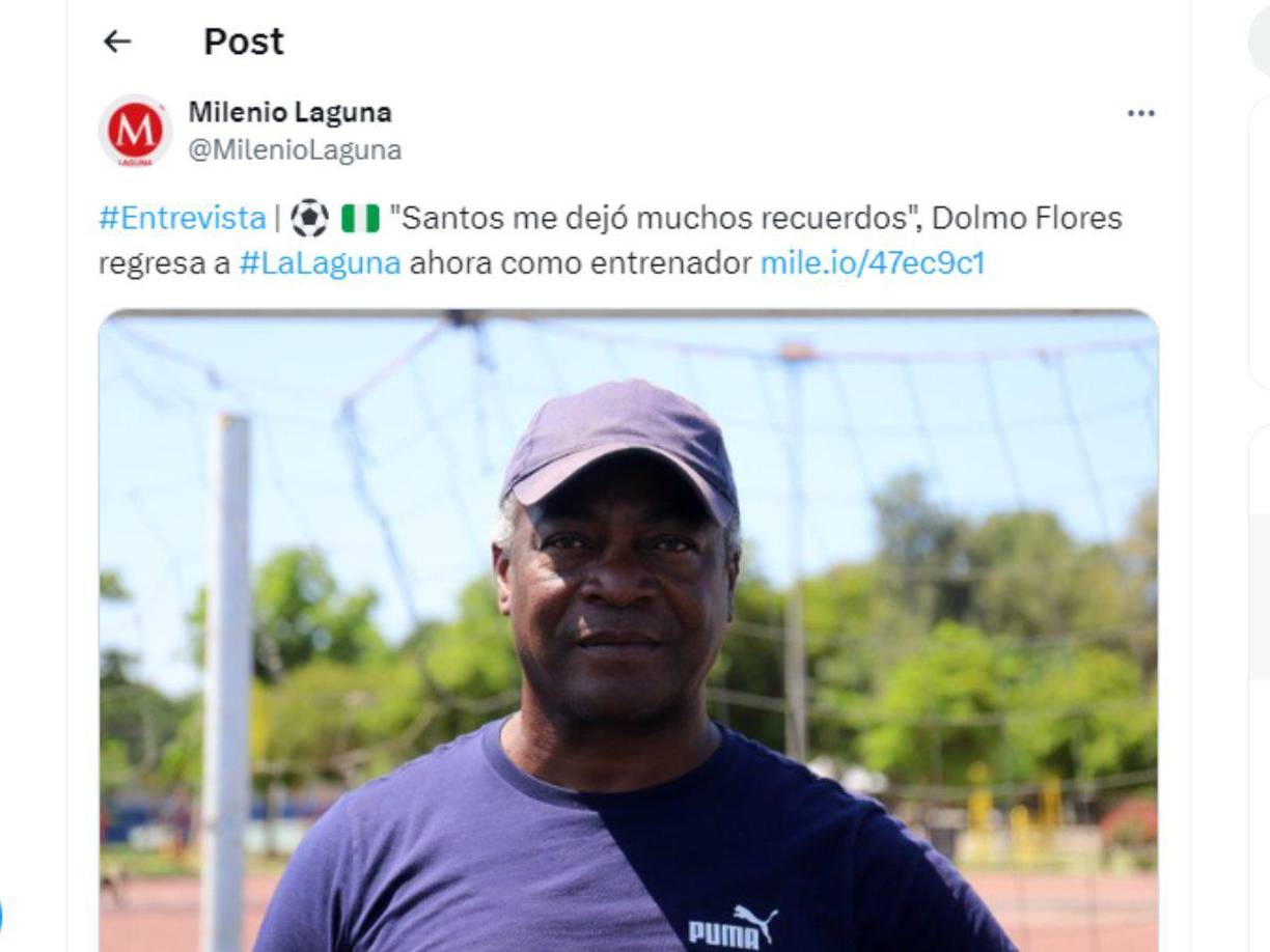 En charla con Milenio Laguna, Dolmo Flores reveló que está viviendo en México ya que labora como entrenador de la escuela de futbol de la Unidad Deportiva Gómez Palacio en la colonia Filadelfia.