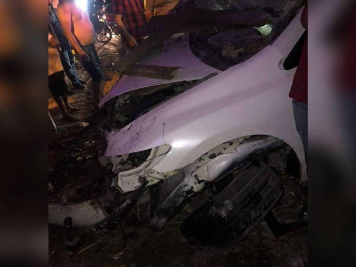 El mortal percance carretero ocurrió anoche en Chalmeca, Nueva Arcadia (Copán). 