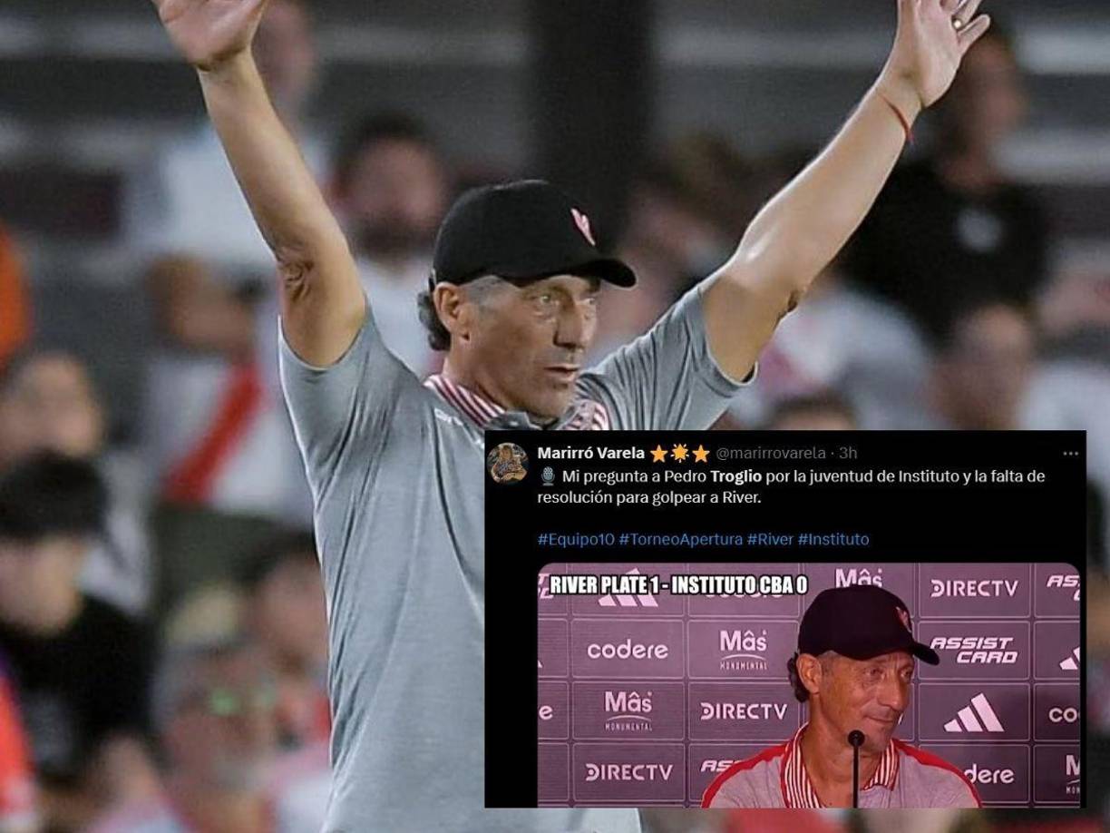 Marirró Varela: “Mi pregunta a Pedro Troglio por la juventud y la falta de resolución para golpear a River”.