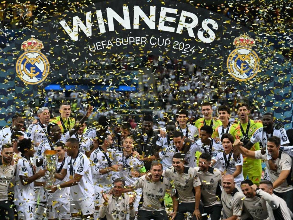 Real Madrid venció 2-0 al Atalanta en Varsovia y se consagró como campeón de la Supercopa de Europa.