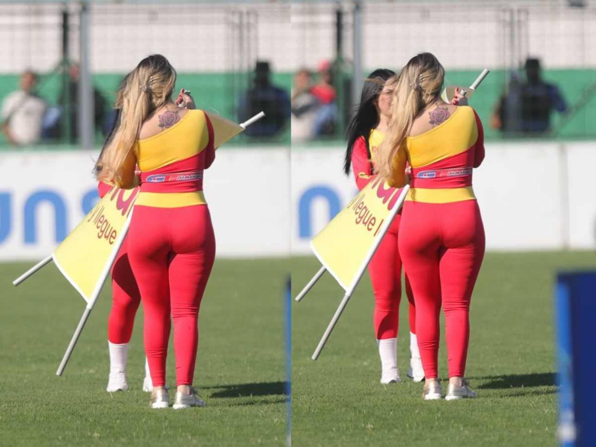 Las sexys edecanes que que robaron miradas en el estadio Yankel Rosenthal.