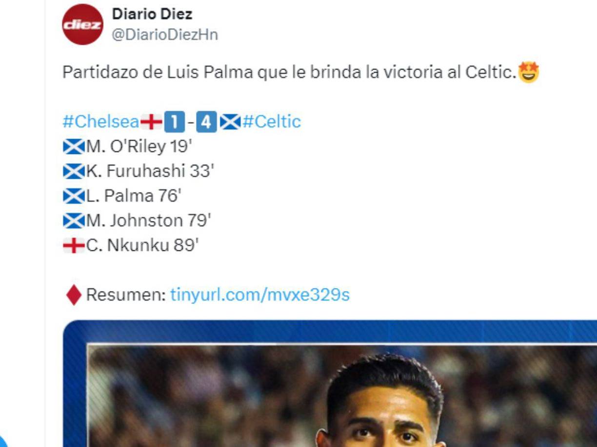 ”Partidazo de Luis Palma”, señaló Diario Diez. 