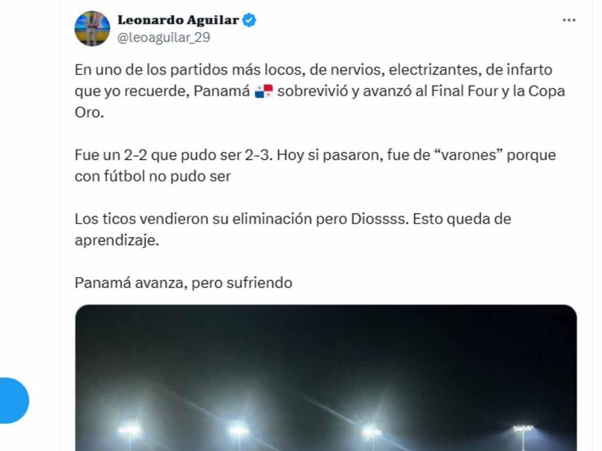 ”Esto queda de aprendizaje”, señalan en Costa Rica luego del 2-2 ante Panamá. 