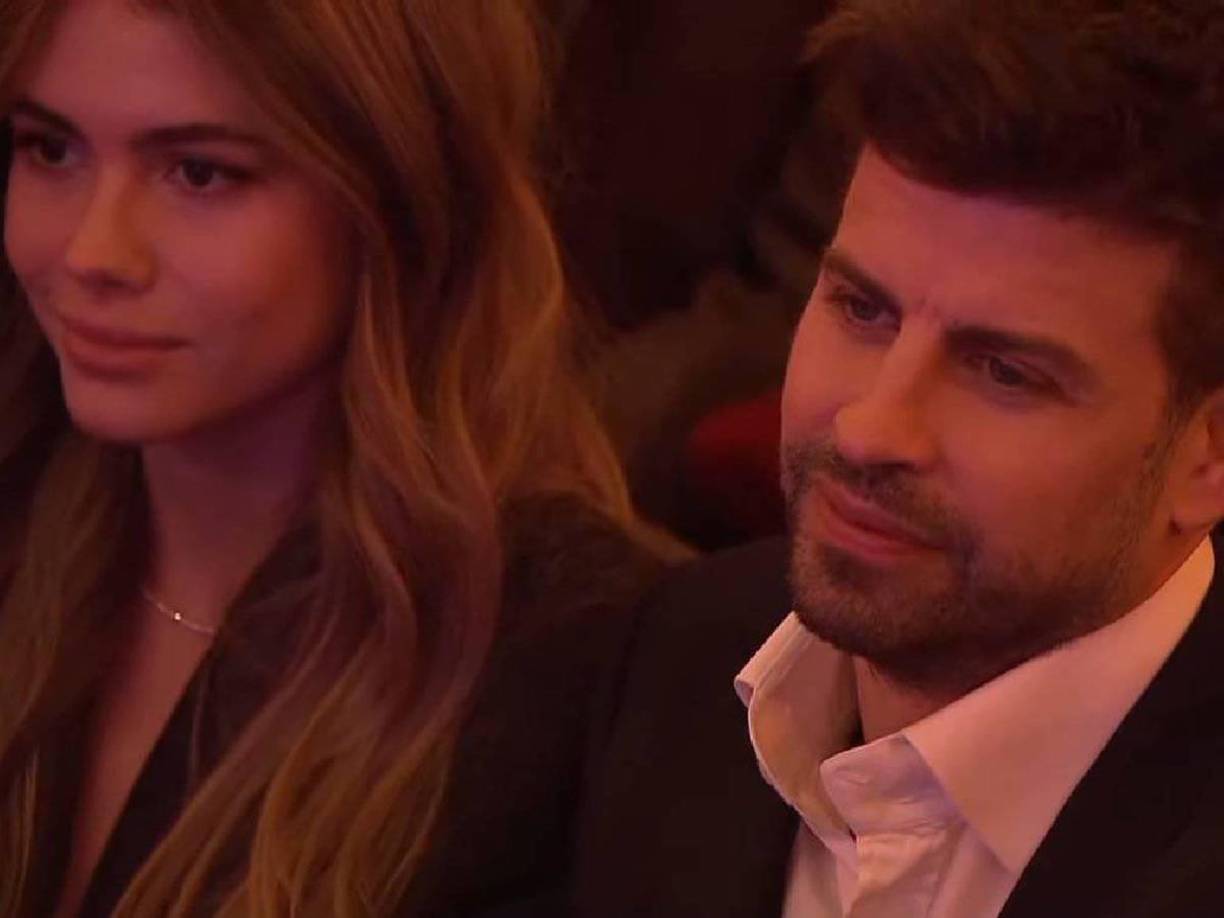 La pareja reapareció ante los medios. Clara Chía evita el contacto con la prensa, por lo que ha sido noticia su presencia en la fiesta del Barcelona.